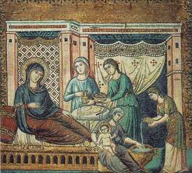 Nativity of Mary Pietro Cavallini.jpg