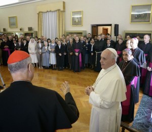 Bertone and Pope Francis