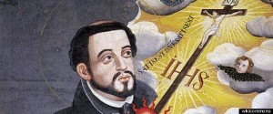 Francis Xavier with map