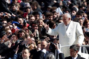 Pope Francis with CL 7 Mar 2015