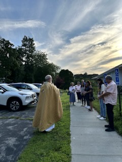 Honoring St Elias with a blessing of cars